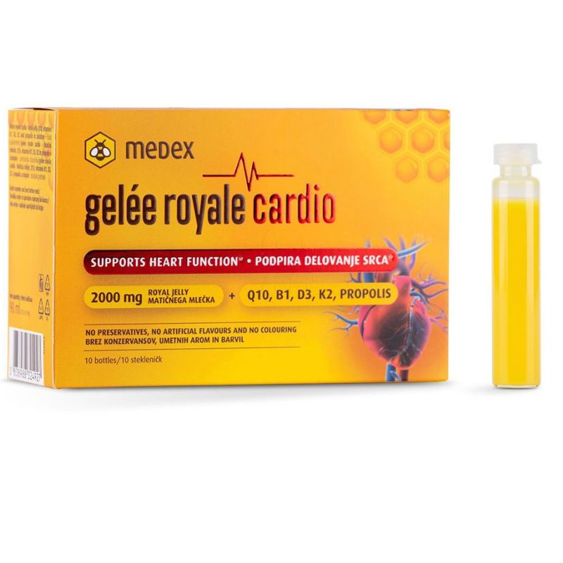 medex, gele royale cardio, 10x9ml medex, gele royale cardio, 10x9ml