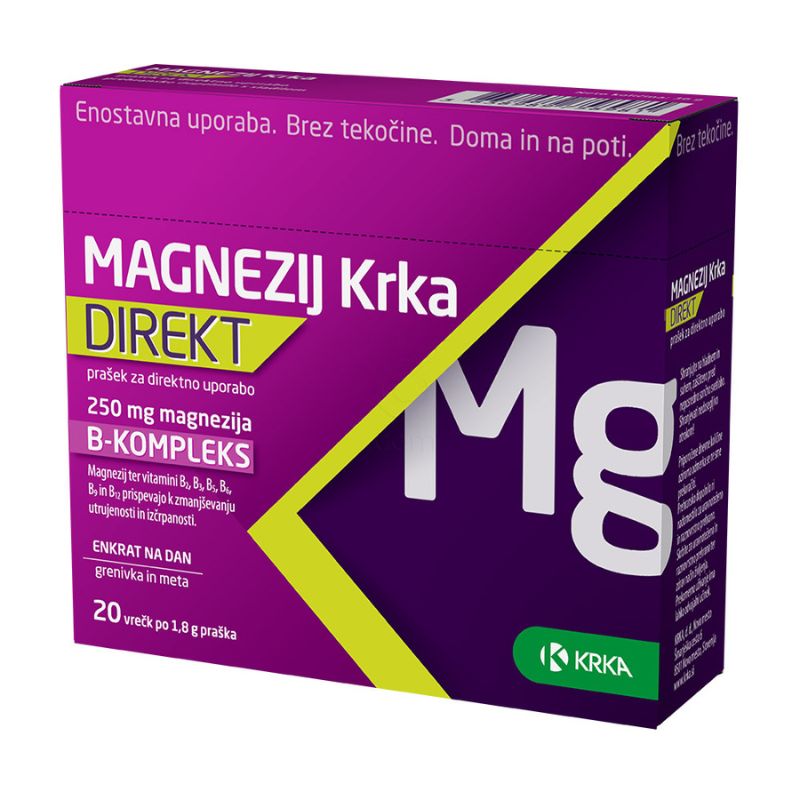 Krka Magnezij direkt prašek Krka Magnezij direkt prašek